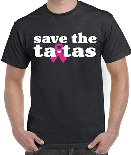 Save the Tatas Black Men's T-Shirt