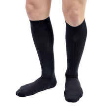 Salvere Business Ribbed, Dress/Trouser, Unisex Knee High Compression Sock, Closed Toe, 20-30 mmHg