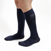 Salvere Business Ribbed, Dress/Trouser, Unisex Knee High Compression Sock, Closed Toe, 20-30 mmHg