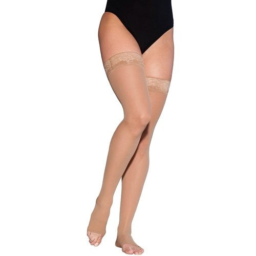 EverSheer | Thigh High Compression Stockings | Open Toe | 30-40 mmHg