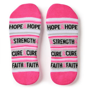Hope, Cure, Faith Strong Ankle Socks