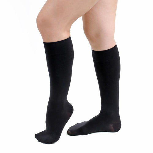 knee high opaque compression stocking 20-30 mmHg