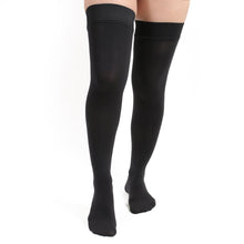 opaque thigh-high compression stockings 