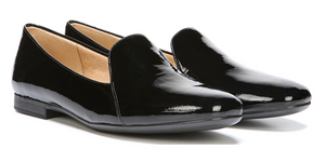 women's loafer black patent leather
