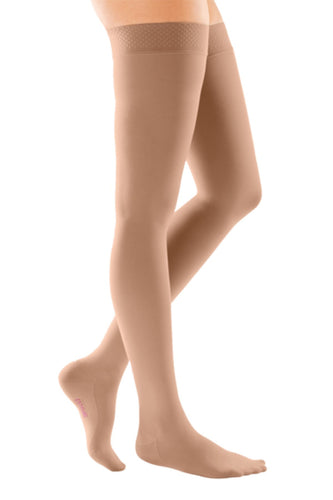 mediven comfort, 20-30 mmHg, Thigh High with Silicone Top-Band, Closed Toe