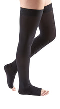 mediven comfort, 30-40 mmHg, Thigh High W/ Silicone Top-Band, Open Toe
