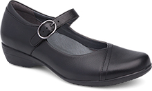 dansko dressy and casual mary jane in black and navy